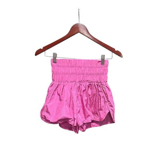 Free People Movement The Way Home Shorts Size XS Fuschia Pink Elastic Waist - Picture 1 of 4